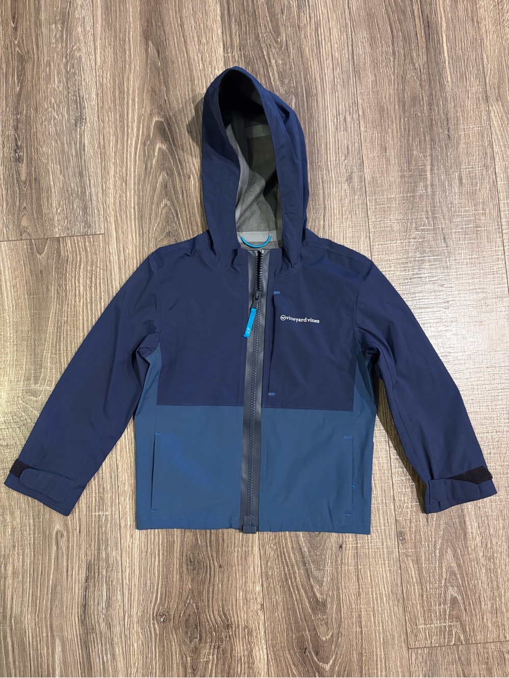 Vineyard Vines Navy Jacket with Blue Zip Tab